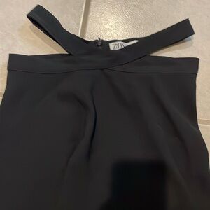 Zara Black Cross-Strap top NWOT XS